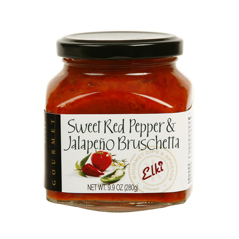 Sweet Red Pepper Bruschetta